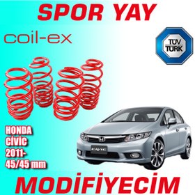Resim Coil-Ex Civic 2011 Sonrası 45-45Mm Alçaltma Spor Yay Helezo 