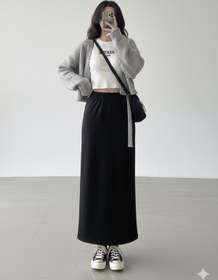 Resim CNG MODA Scuba Beli Lastikli Kalem Etek 