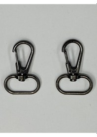 Resim Karantuhafiye Çanta Kancası / Yaylı Model/ 2 Li Set Antrasit Antrasit 