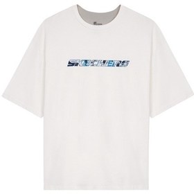 Resim Skechers M Graphic Tee Crew Neck Erkek T-shirt S232151-102 Beyaz 