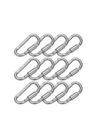 Resim Pazly Ve Seyahat Kilitli Karabina Kamp, İçin Hiking Geeroyoo Dayanıklı Çok Askı Amaçlı Alüminyum Adet 12 - Ci 