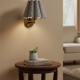 Resim Looma Gold Pliseli Duvar Apliği - Zeytin Yeşili 