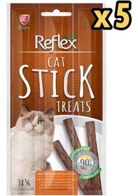 Resim Reflex Tavuklu ve Ördekli Kedi Ödül Çubuğu 5'li 3 x 5 G 