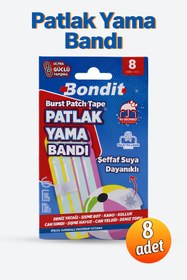 Resim Badem10 Suya Dayanıklı 8 Adet Patlak Yama Bandı Deniz Yatağı Deniz Topu Şişme Havuz Tamir Bandı 