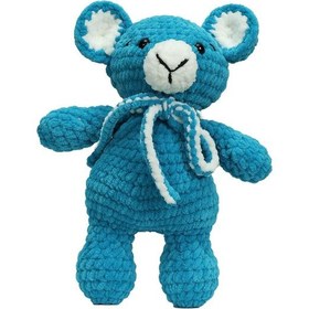 Resim E38 El İşçiliği Peluş Ayı 23 Cm - 6256 Karışık Çok Renkli 