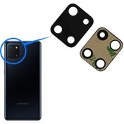 Resim Samsung Uyumlu N770 Note 10 Lite Arka Kamera Camı ( Çıtasız Sadece Cam) 