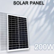 Resim 200W Güneş Paneli Şarj Cihazı, Seyahat, Kampçılık ve Karavanlar için Uygun Yüksek Verimli Taşınabilir Güç Bankası 