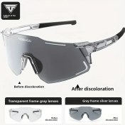 Resim Willowhaven Tosuod Renk Değiştiren Çift Kullanımlı Bisiklet Gözlüğü - Parlaklık Önleyici Hafif Tam Çerçeve Spor 12+ 