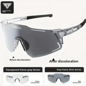 Resim Willowhaven Tosuod Renk Değiştiren Çift Kullanımlı Bisiklet Gözlüğü - Parlaklık Önleyici Hafif Tam Çerçeve Spor 12+ 