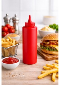 Resim Ketçap Mayonez Sosluk Sıkma Şişesi 250 Ml Bpa Free 2li Set Çok Renkli 