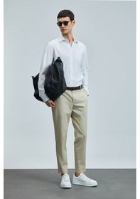 Resim Lufian Plus Smart Chino Bej Erkek Pantolon 111190339 Bej 