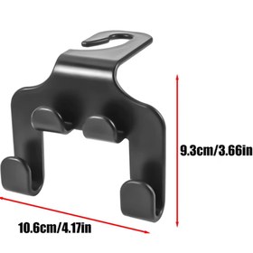 Resim Light Nova Araç İçi Koltuk Arkası Telefon Tutucu Kanca ve Eşya Çanta Giysi Askısı Organizer 