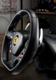 Resim T80 RW Ferrari 488 GTB Direksiyon Seti PS4 PS5 PC - Black 