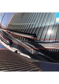 Resim Contacall Ön Cam Dış Panel Mühür Fitili Ön Kaput Su Engelleyici Fitil 2 Metre Siyah Renk 