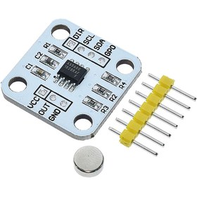 Resim ARS Robotechnicals As5600 Manyetik Açı Sensörü Ölçüm Modülü 12 Bit Temassız Pozisyon 