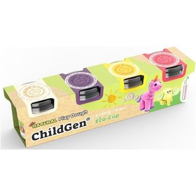 Resim Doğal Oyun Hamuru - 4'lü Standart Set 125gr X 4 