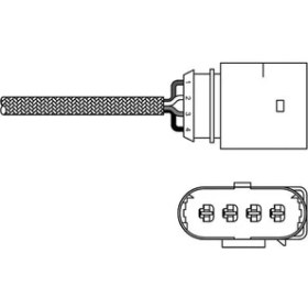 Resim Delphi ES20285-12B1 Oksijen Sensörü-Audi A4 Volkswagen Passat 07 99 06 08 06B906265B 