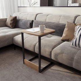 Resim Metal Ayaklı Laptop Sehpası Çalışma Masası Kahvaltı Masası Bilgisayar Masası 