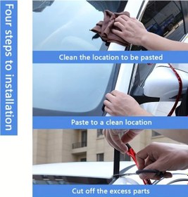 Resim Hightower Siyah 19mm Araç Kapı Ve Cam Ses Yalıtım Contası, 78.74in Pe Malzeme 