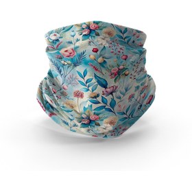 Resim Mode Cool Blue Bloom Desenli Buff – Motorcu Maske, Boyunluk ve Bandana | Outdoor & Kamp Aksesuarı 