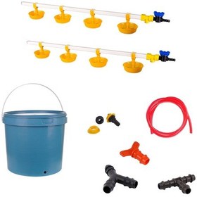 Resim TavPet Nipel Hindi Suluğu 20 Lt Depolu Büyük Yaylı Çanaklı (Set/38) 