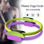 Resim Yoga Pilates Tek Renk Fitness Halkası, Rahat Köpük Tutacaklı Çok Amaçlı Pilates Direnç Halkası, Güç Antrenmanı için Vücut Esneme Halkası, Yoga, Fitness ve Rehabilitasyon için Dayanıklı Çelik Çekirdek Güçlendirici, Yoga Pilates Ekipmanı 