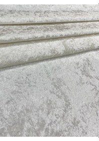 Resim Enesar Home Parlak Kadife Beyaz Kumaş Döşemelik Kumaş (Likrasiz & Astarli) 100 x 140 cm 