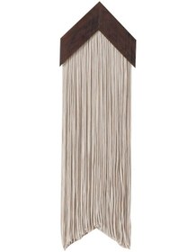 Resim Geeroyoo Nordik Tarz Ahşap Bulut Desenli Kumaş Askılı Dekorasyon - El Yapımı Malzeme Seti V-shape Bej 30x100cm Tamirli Halı 