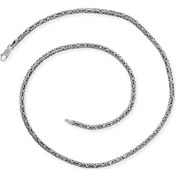 Resim Gümüş Kral Zincir - 9 Mm Yuvarlak (502405178) 