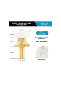 Resim Symbee Mermer Ve Kuvars Taşları İçin Tahta Altı Lavabo Freze Aracı, Kesim Ve Testere Ucu, Profesyonel Ve Dıy Kullanıma Uygun 