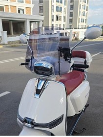 Resim Motocam Yuki Mojito 125 Ön Cam 2022-2026 Model 39cm Füme Renkli 4mm Aparatsız 