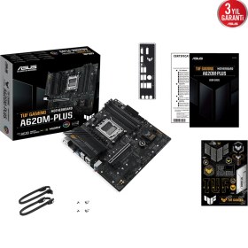 Resim Asus Tuf Gamıng A620M-Plus Amd A620 Am5 Ddr5 6400 2Xdp Hdmı Çift M2 Usb3.2 Aura Rgb 2.5Gbit Lan Matx (Tuf Gamıng A620M-Plus) Anakart 