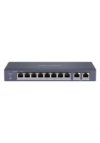 Resim Hikvision DS-3E0310P-E/M 8 Port 60 w Full PoE 10/100 2 × Gigabit Metal Yönetilemez Switch 