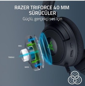 Resim Razer Kraken V4 X Kablolu Pc Oyuncu Kulaklığı 