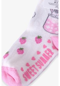 Resim Katamino Breeze Kız Çocuk Soket Çorap Abs Li Kedili Pembe (1-2-5-6 Yaş) 