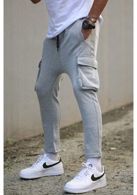 Resim Gri Yandan Cepli Basic Eşofman Altı 4801 Gri 