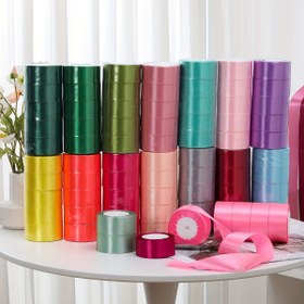 Resim 5 Rulo 4 cm Genişlikte Lüks Saten Kurdele Hediye Paketleme için, Düğün Dekoru, Doğum Günü Parti Malzemeleri - Canlı Karışık Renkler, Dayanıklı ve Esnek El İşi Kurdelesi Çiçek Düzenlemeleri, Dikiş, Bayram Etkinlikleri, Şenlikli Süslemeler İçin | Çok Yönlü Dekoratif Kurdele | Dekoratif Bant 