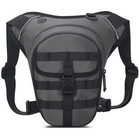 Resim Motosiklet Dışarıda Kullanıma Dayanıklı Su Geçirmez Büyük Kapasiteli Ayarlanabilir Bel Çantası Gri Yansıtıcı Çubuklu/nem Geçirgen Gri Gri 
