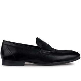 Resim Geox Men's Black Sapienza Leather Loafer 