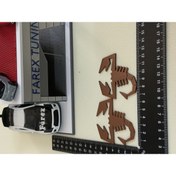 Resim EDEXPORT Akrep Bronze Çamurluk Arması Seti 2’li 3M 3D ABS 