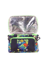 Resim Kaukko Kids Thermo Isı Yalıtımlı Erkek Çocuk Dinazor Lacivert Yeşil Beslenme Çantası L7266 İki Bölmeli Yeşil - Lacivert 