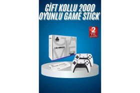 Resim Derin Stok 2.4 Ghz Oyun Konsolu Çift Konsol 4K Hd Game Stick 
