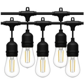 Resim Ledx Kb00001 5'li E27 Duy Sıralı 5 Metre Lamba Kablosu 5 Adet Duy İçerir 