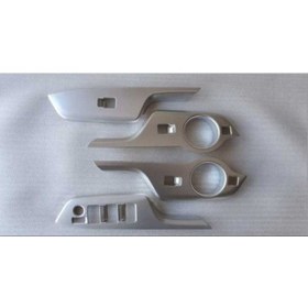 Resim Toyota Uyumlu C-Hr 2016-2019 Kapı Kolçak Kaplama Sılver (Advance Model) 