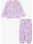 Resim Kız Bebek Breeze Pijama Takımı Sevimli Domuzcuk Desenli Lila 9 Ay-3 Yaş 001 Breeze