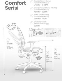 Resim Zeon Büro Ofis Sistemleri // Comfort Black Personal Ofis Çalışma Koltuğu 