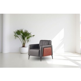 Resim Ofiscombin Ofis Büro Koltuk Kanepe Oturma Takımı Tekli Ofis Koltuğu Martin Antrasit Stl-100 