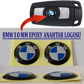 Resim Vagparts Bmw Anahtar Logo 4 Adet - Bmw Kumanda Logosu 10 mm 