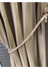 Resim Sahara Home Perde Aksesuarı Yan Bağlama Düz Kordon 2 Adet 