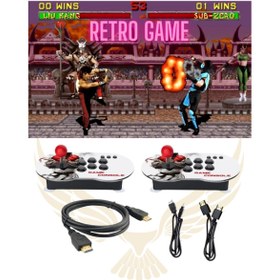 Resim CROW'S TECH Leons Joystic Led Işıklı Oyun Konsolu Kablosuz Hd Mini Konsol Kristal Topuz Game Console 